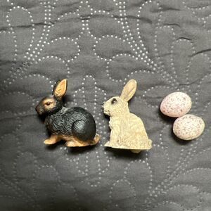 Vintage Schleich Rabbits & Eggs Set - Retired Easter Decor Collectible Home Deco